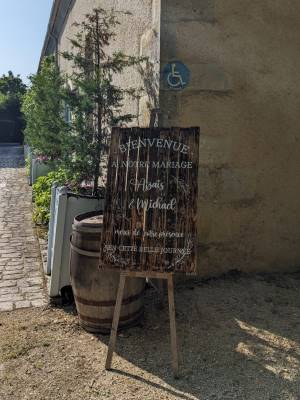 Panneau Bienvenue